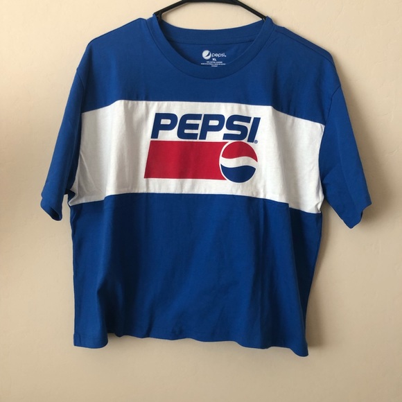 pepsi Tops - Pepsi Logo T-Shirt Crop Top XL